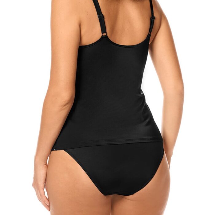 Kostium do kąpieli Amoena Santa Maria - top tankini - black / white