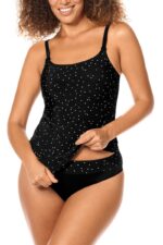 Kostium do kąpieli Amoena Santa Maria - top tankini - black / white