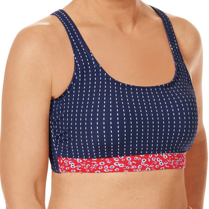 Kostium do kąpieli Amoena Algarve - top bikini - navy / multi