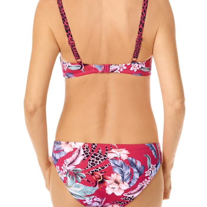 Kostium do kąpieli Amoena Cozumel - top bikini z fiszbinami - deep pink / multi