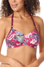 Kostium do kąpieli Amoena Cozumel - usztywniany top bikini - deep pink / multi