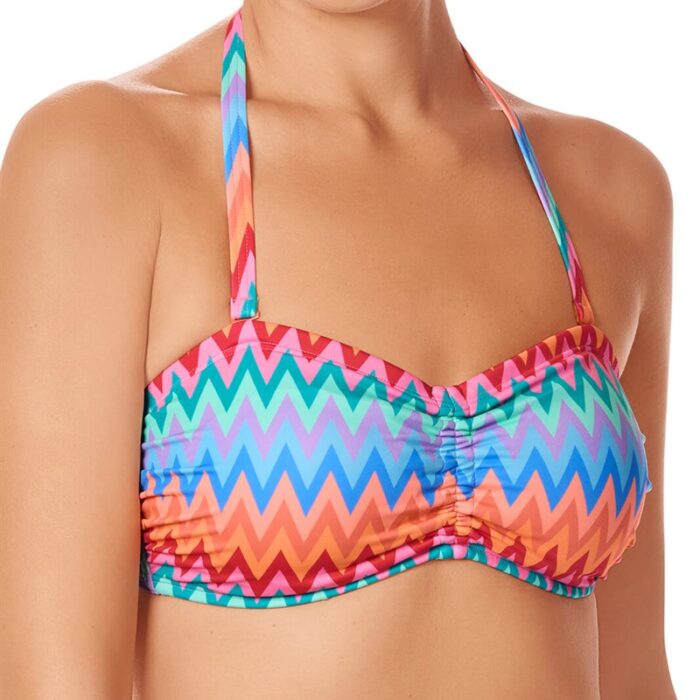 Kostium do kąpieli Amoena Ecuador - top bikini bandeau - multi