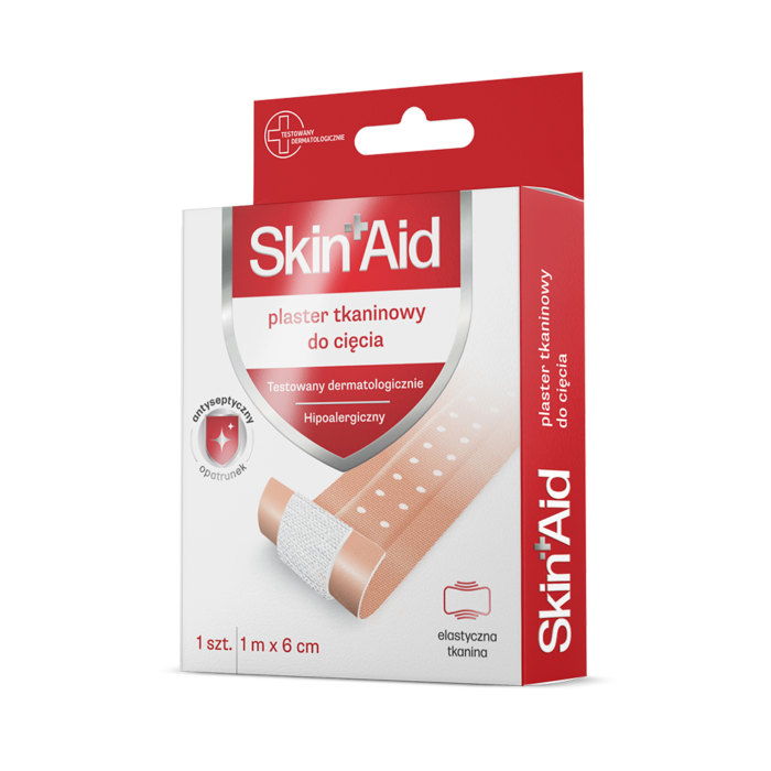SKIN AID plaster tkaninowy do cięcia 1m x 6 cm