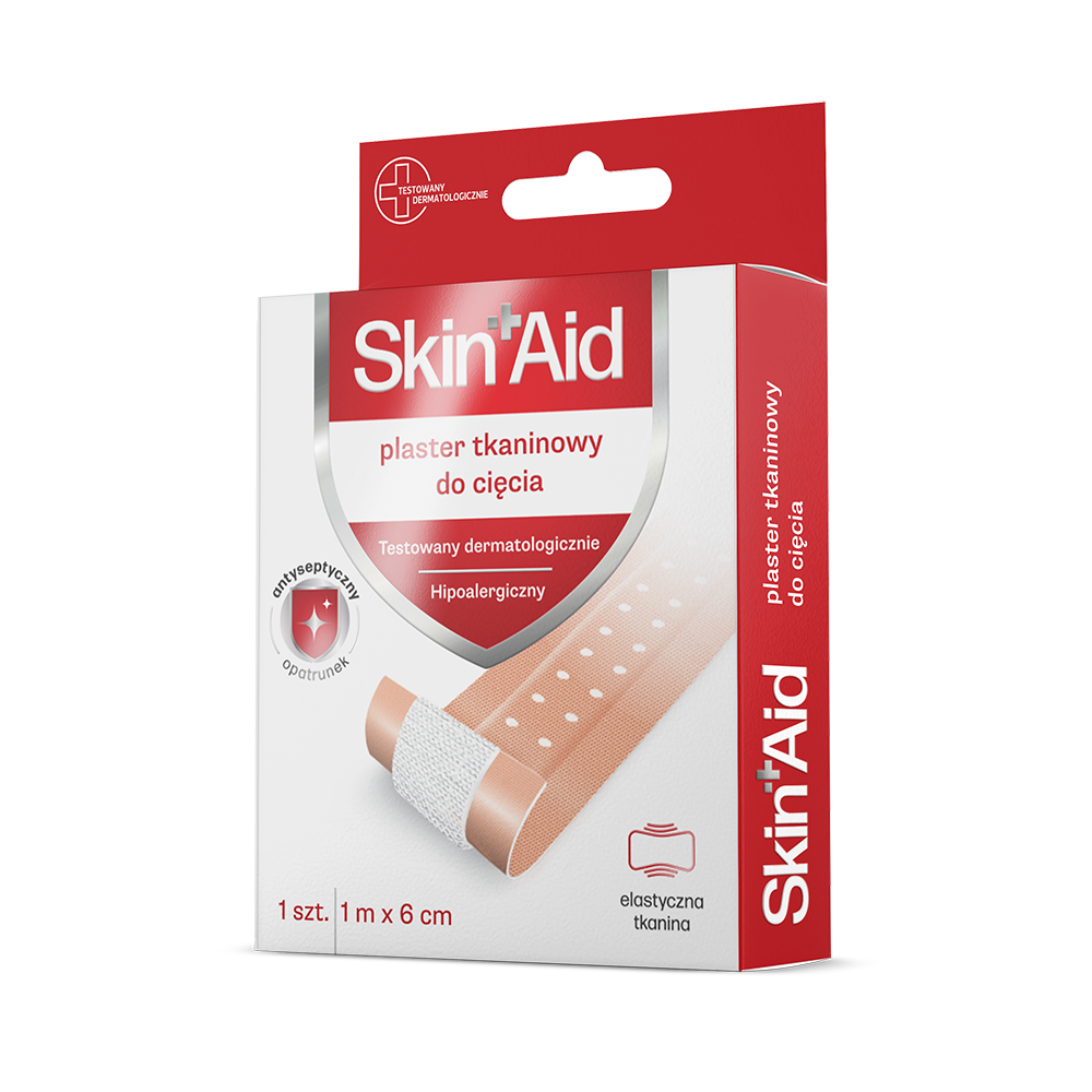 SKIN AID plaster tkaninowy do cięcia 1m x 6 cm