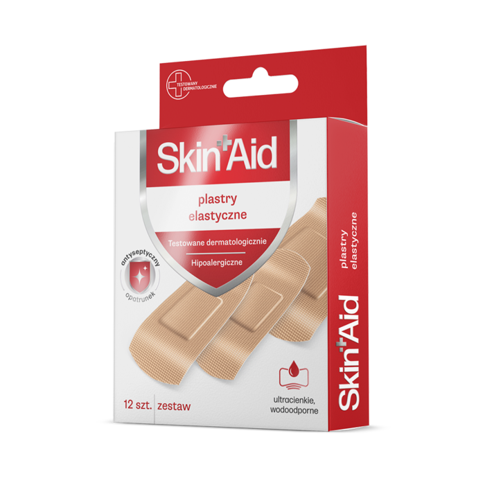 SKIN AID Plastry elastyczne A’12 szt.