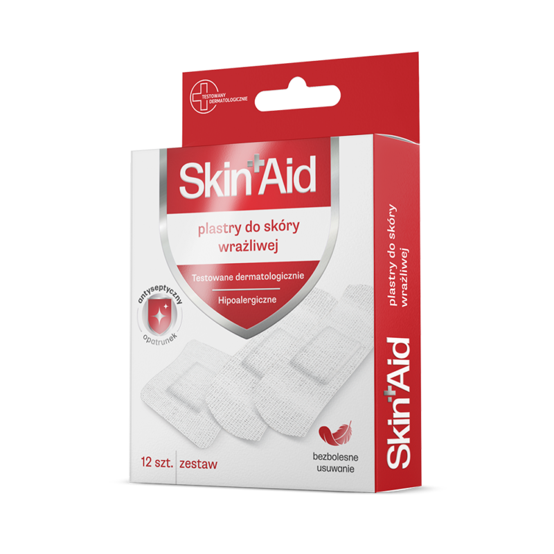 SKIN AID Plastry do skóry wrażliwej A’12 szt.