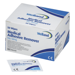 Welland Adhesive Remover - gaziki do zmywania skóry, bezalkoholowe