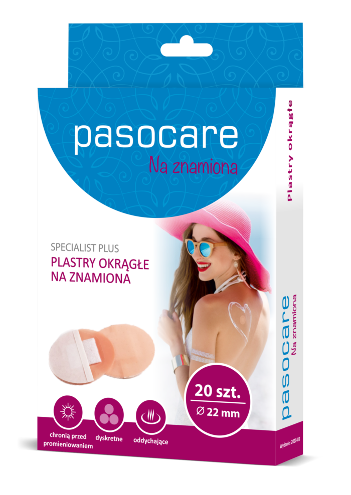 Pasocare Specialist Plus plastry okrągłe na znamiona 20 szt.