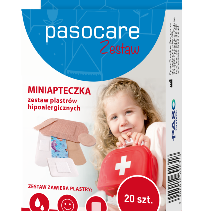 Pasocare miniapteczka zestaw plastrów hipoalergicznych 20 szt.