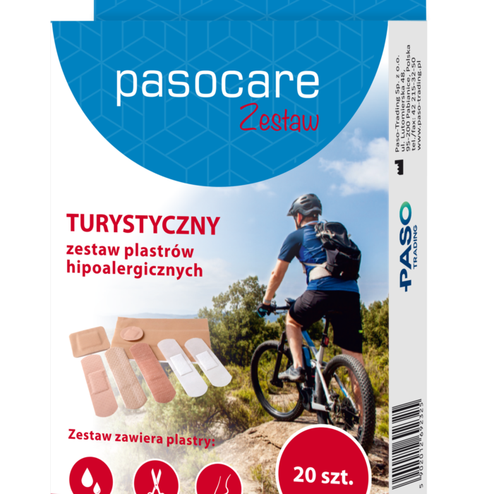 Pasocare turystyczny zestaw plastrów hipoalergicznych 20 szt.