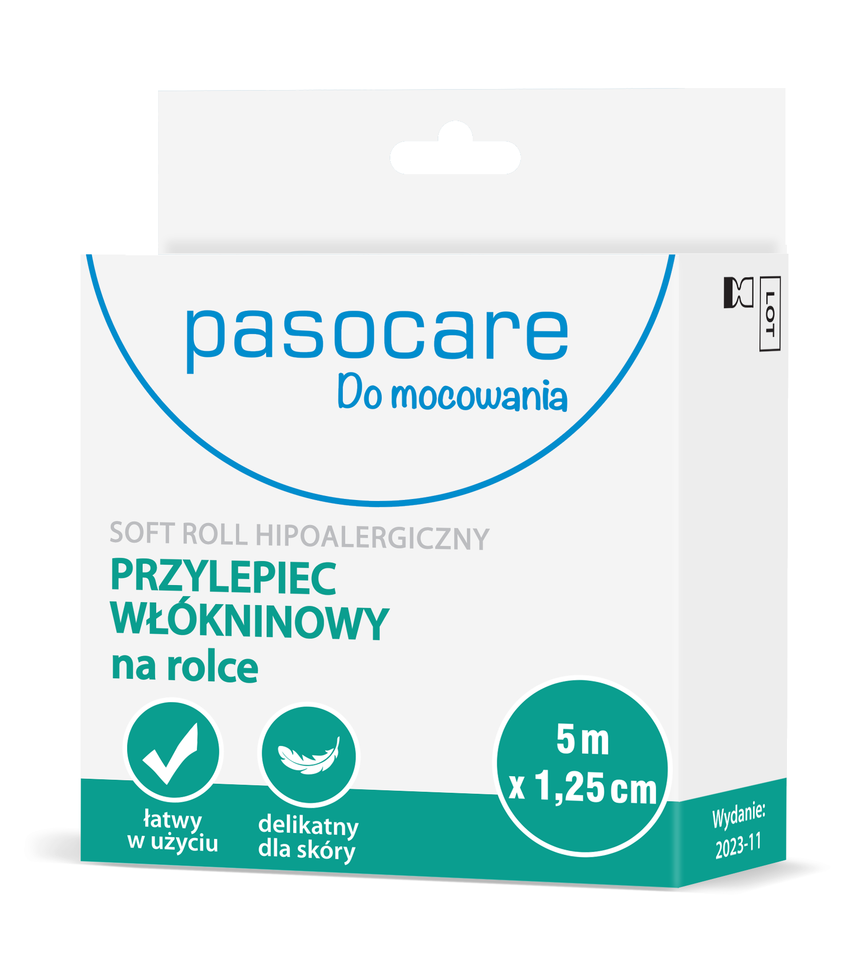 Pasocare soft roll hipoalergiczny przylepiec włókninowy na rolce