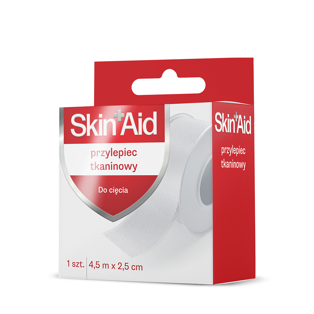 SKIN AID Przylepiec tkaninowy 4,5 m x 2,5 cm