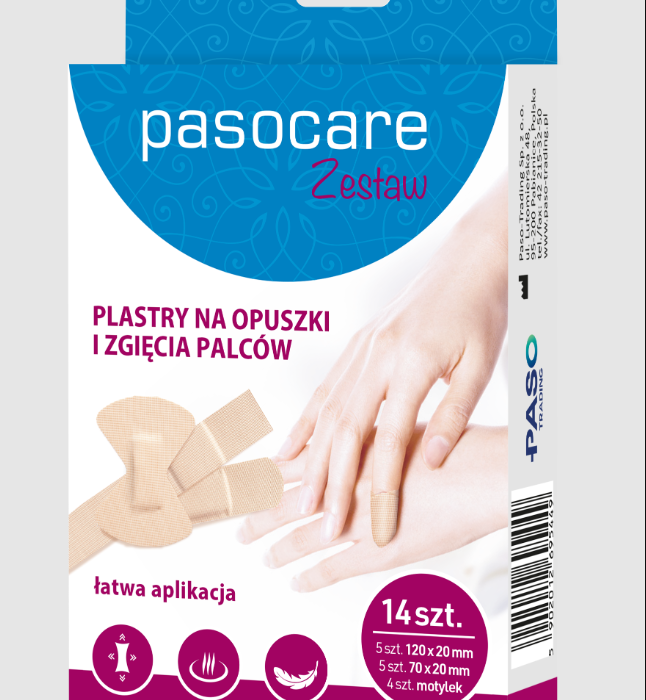 Pasocare plastry na opuszki i zgięcia palców zestaw 14 szt.