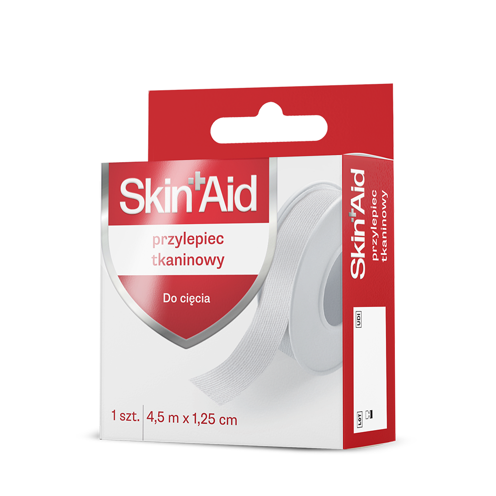 SKIN AID Przylepiec tkaninowy 4,5 m x 1,25 cm